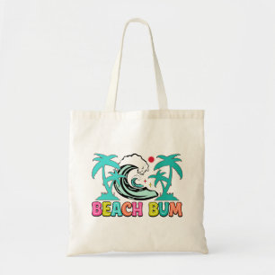 Lustige Strandbummler-Wortkunst Tragetasche