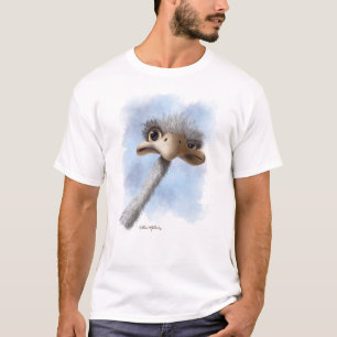 Lustige Straußenkarikatur T-Shirt