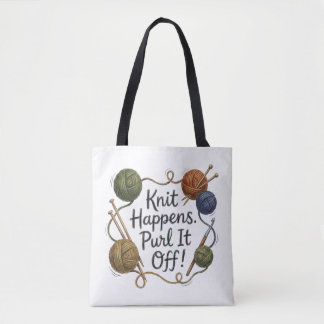 Lustige Stricktasche und Projektbag