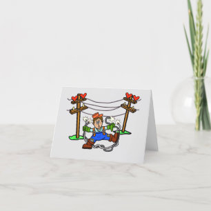 Lustige Stromableser-Romanik Valentinstagskarte Karte