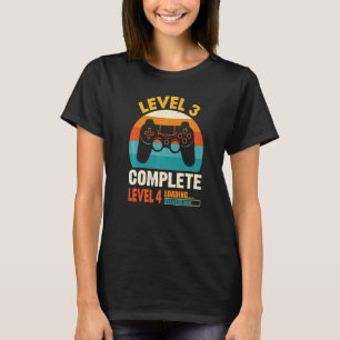 Lustige Stufe 3 komplett Vintage Retro Feiern Sie T-Shirt