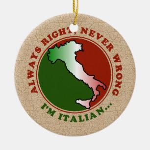 Lustige sture italienische Dekoration