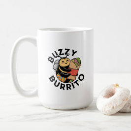 Lustige summende Burrito-Biene Kaffeetasse