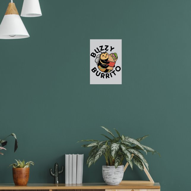 Lustige summende Burrito-Biene Poster (Wohnzimmer 1)