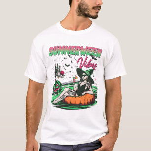 Lustige Summerween-Stimmung Kürbis Gruseliger Urla T-Shirt