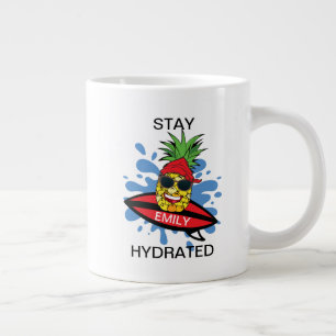 Lustige Surfende Ananas Jumbo-Tasse