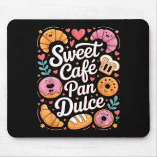 Lustige süße Café Pan Dulce Bäckerei Charaktere Lu Mousepad