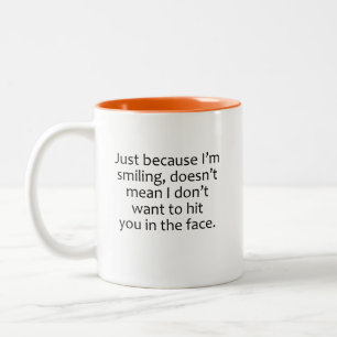 lustige süße coole trendige einzigartige Gag-Gesch Zweifarbige Tasse