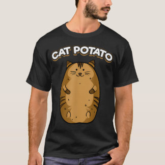 Lustige süße fette Kartoffel-Katze Felline T-Shirt
