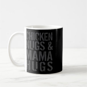Lustige süße Hühner-Mama-Grafik für Nugget-Liebhab Kaffeetasse