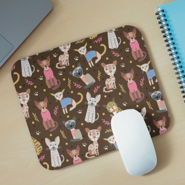 Lustige süße Katzen-Mauspad Mousepad (Von Creator hochgeladen)
