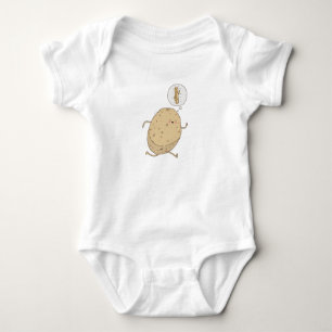 Lustige süße laufende Kartoffel von somoh Baby Strampler