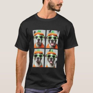 Lustige süße Pit Bulls mit Sonnenbrille Kürbiskost T-Shirt