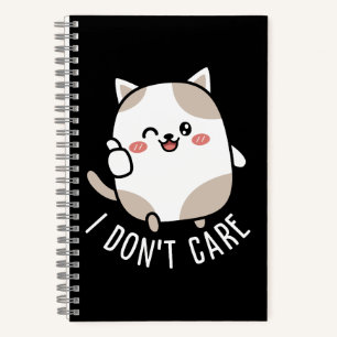 Lustige süße sarkastische Katze Daumen hoch Zitat Notizbuch
