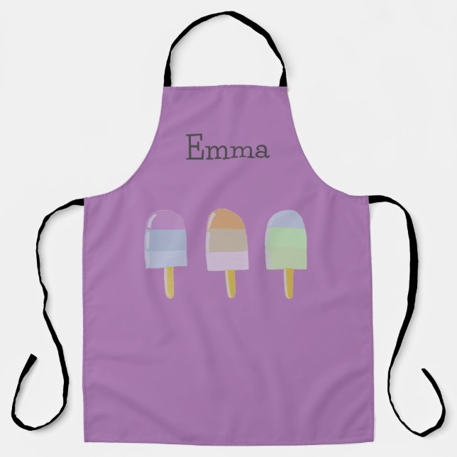 Lustige süße Schürze Eis Design  (Vorderseite)