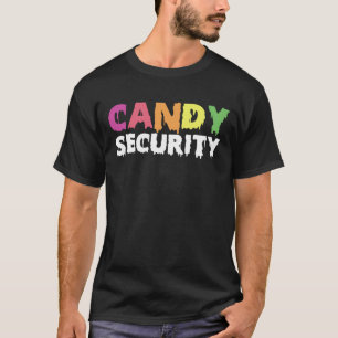 Lustige Süßigkeiten-Sicherheits-Halloween-Kostüm T-Shirt