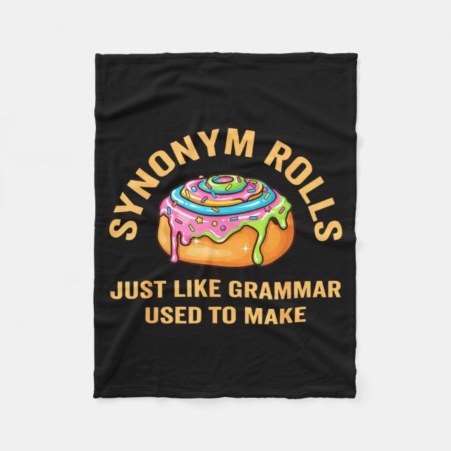 Lustige Synonym Wälzer Scherz Zimtschnecken Gramma Fleecedecke (Vorderseite)