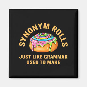 Lustige Synonym Wälzt Scherz Zimtschnecken Grammat Magnet