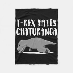 Lustige T-Rex-Dinosaurier-Yoga-Bekleidung Perfekte Fleecedecke