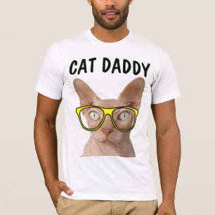Lustige T - Shirts DES CAT-VATI-VATERS SPHYNX