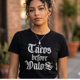 Lustige T-Shirts Tacos bevor vatos