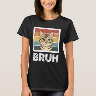 Lustige Tabby-Katze Meme Retro Vintage Design T-Shirt