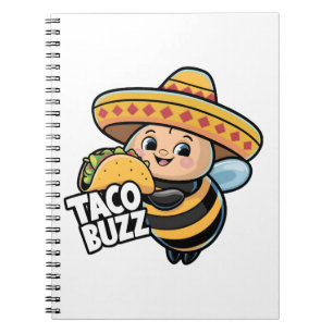 Lustige Taco Buzz Hummel Notizblock