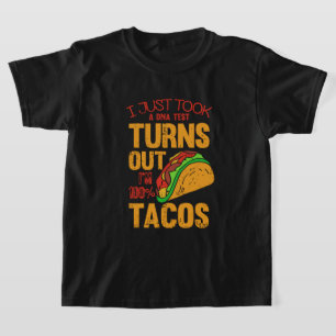 Lustige Taco-DNA-Wortkunst T-Shirt