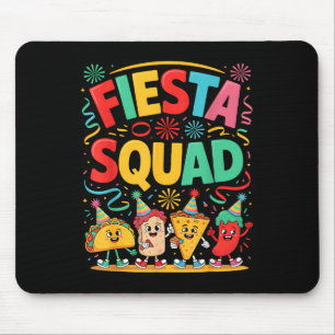 Lustige Taco-Fiesta-Truppe Cinco de Mayo Mousepad