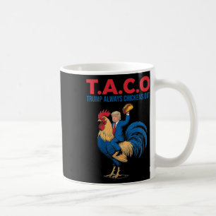 Lustige Taco Trump Hühner Taco Mexikanisches Essen Kaffeetasse