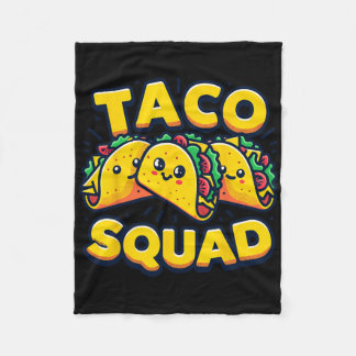 Lustige Taco-Truppe Süße Mexikanische Essen Liebha Fleecedecke