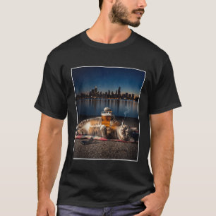 Lustige Tafel Katzen-Meme Coole Vintage rauchende T-Shirt