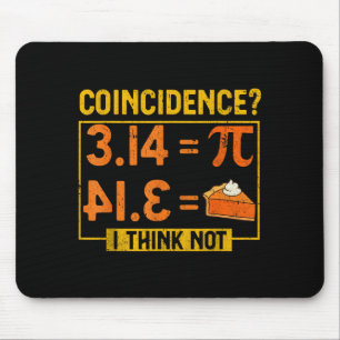 Lustige Tageshemden und Kuchen-Mathematikliebhaber Mousepad