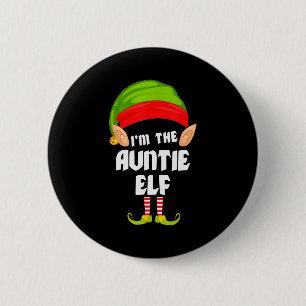 Lustige Tante-Elf passende Familien-Gruppe Pj Weih Button