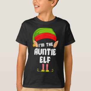 Lustige Tante Elf passende Familien-Gruppe Pj Weih T-Shirt