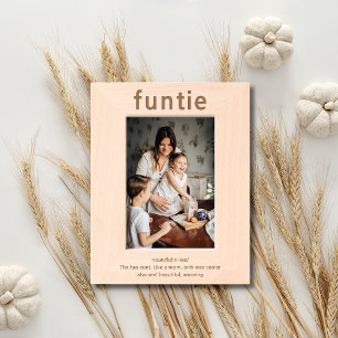 Lustige Tante Funtie Benutzerdefinierte Definition Geätzte Rahmen