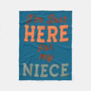 Lustige Tante Leben Ich bin nur hier für meine Nic Fleecedecke