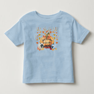Lustige Tante Lieblingskleine KÜRBIS Zitat Blau  Kleinkind T-shirt