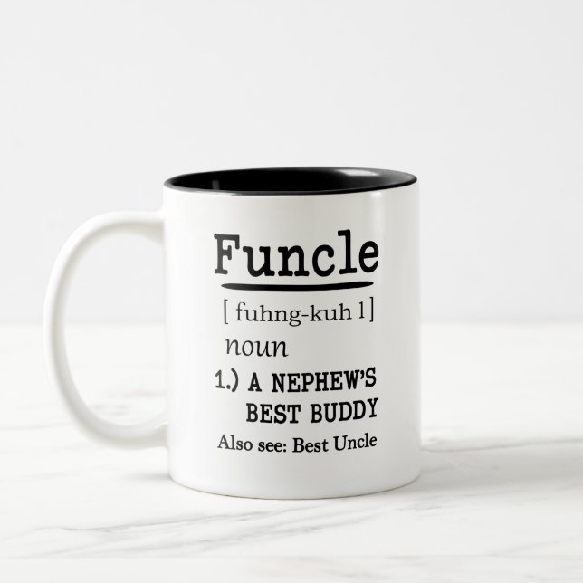 Lustige Tasse des besten Freundes des Funcle (Links)