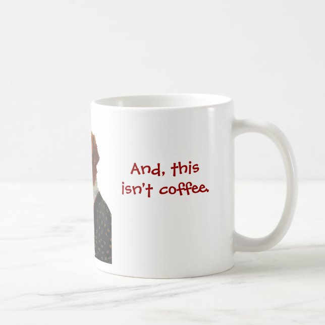 Lustige Tasse mit Bernhardiner (Rechts)