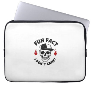 Lustige Tatsache, die mir egal ist, lustiger Skele Laptopschutzhülle
