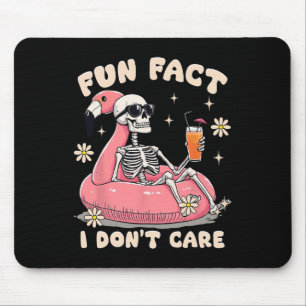 Lustige Tatsache, ist mir egal, sarkastischer Skel Mousepad