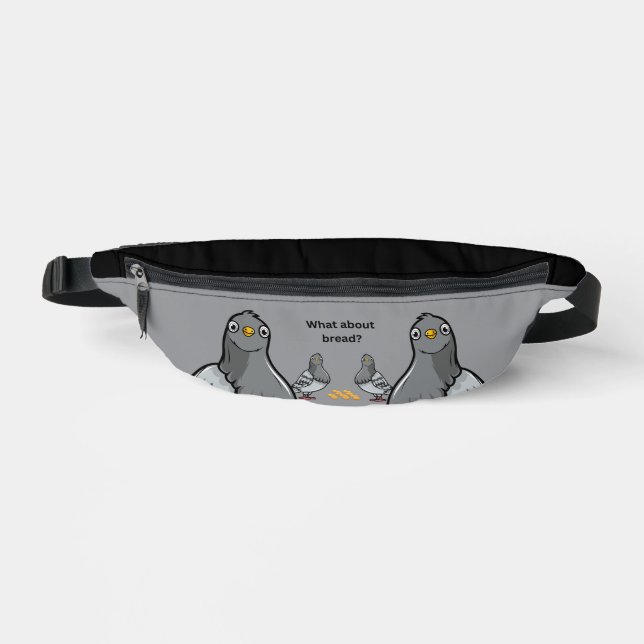Lustige Tauben Bauchtasche (Vorderseite)