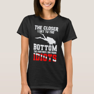 Lustige Taucherflagge Tauchspruch Taucher T-Shirt
