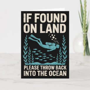 Lustige Tauchkunst für Männer Frauen Taucher S Karte