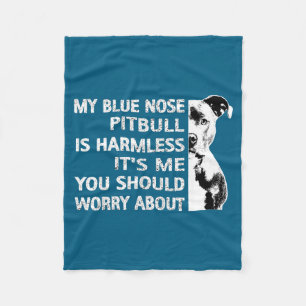 Lustige Tbull-Zitat Blaue Nase Tbull-Design Cooler Fleecedecke