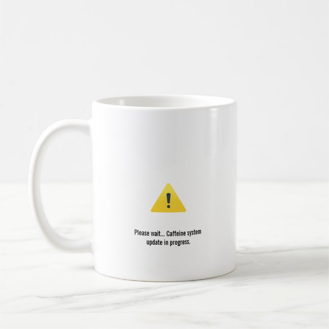 Lustige Tech-Kaffeetasse, Geschenk für Programmier Kaffeetasse (Links)