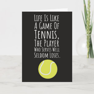 Lustige Tennis-Karten für Tennisspieler-Humor-Lieb Karte