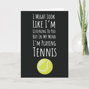 Lustige Tenniskarten Sporthumor Für Tennisfan Karte