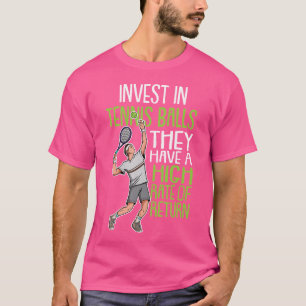 Lustige Tennisspieler-Zitat-Witz und Tennis-Traine T-Shirt
